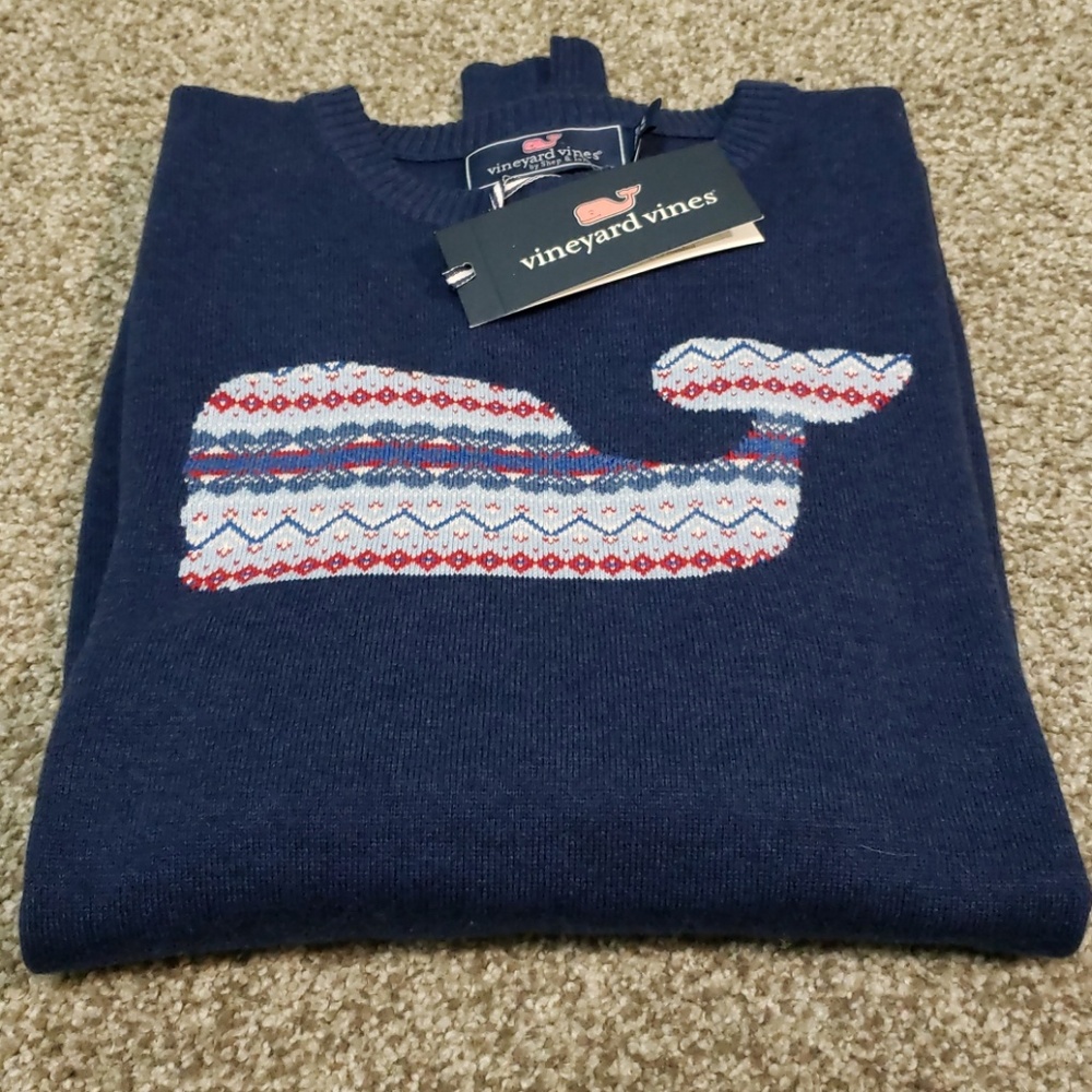 Vineyard Vines Girls Intarsia Sweater L 16